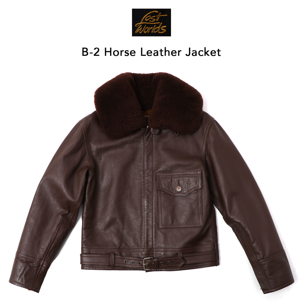  LOST WORLDS B-2 HORSE LEATHER JACKET